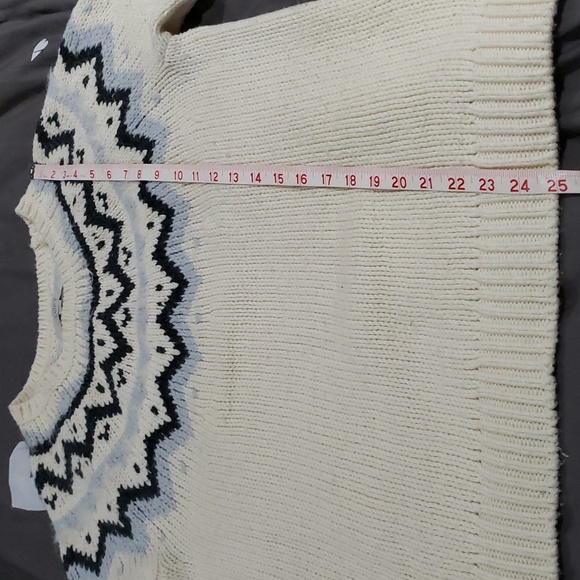 Ann Taylor Loft Fair Isle Part Mohair Warm Sweater Size L - Picture 8 of 8
